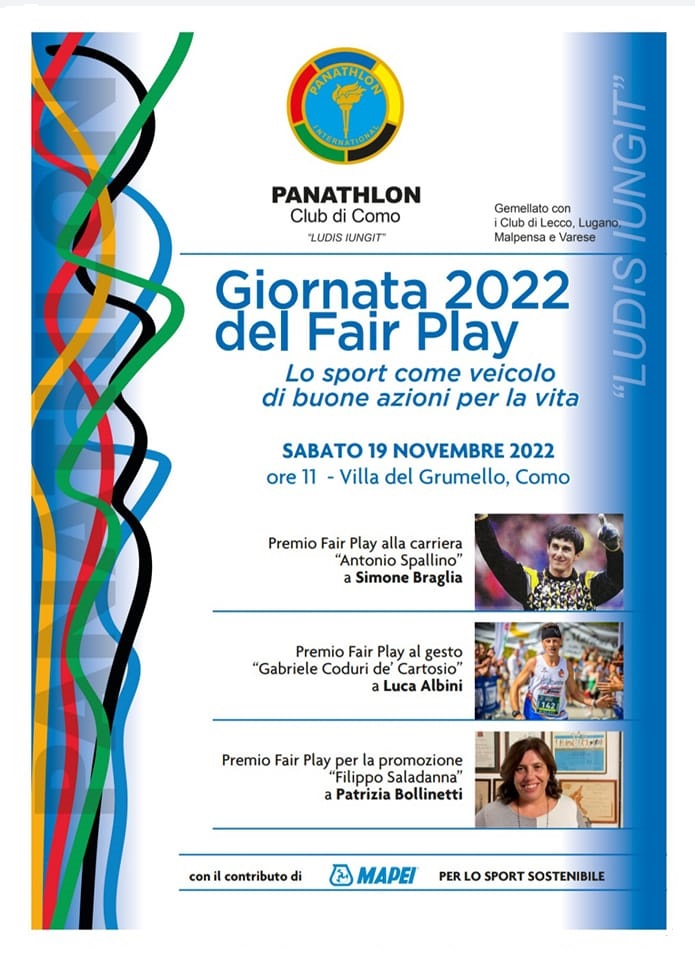 Al momento stai visualizzando Panathlon Club: Giornata 2022 del Fair Play
