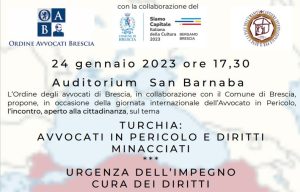 Scopri di più sull'articolo GIORNATA MONDIALE DELL’AVVOCATO IN PERICOLO